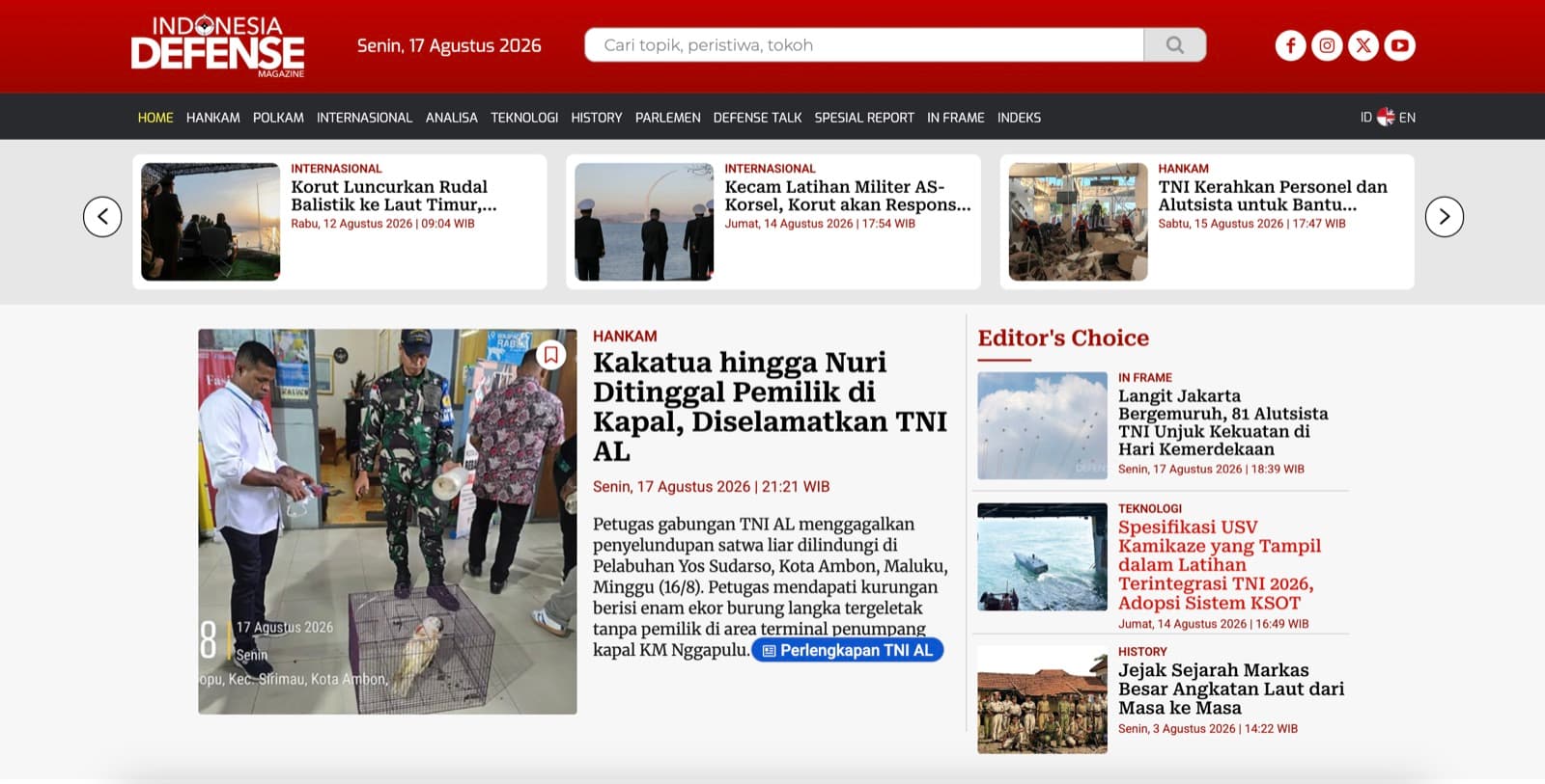 Indonesia Defense — Magazine Portal